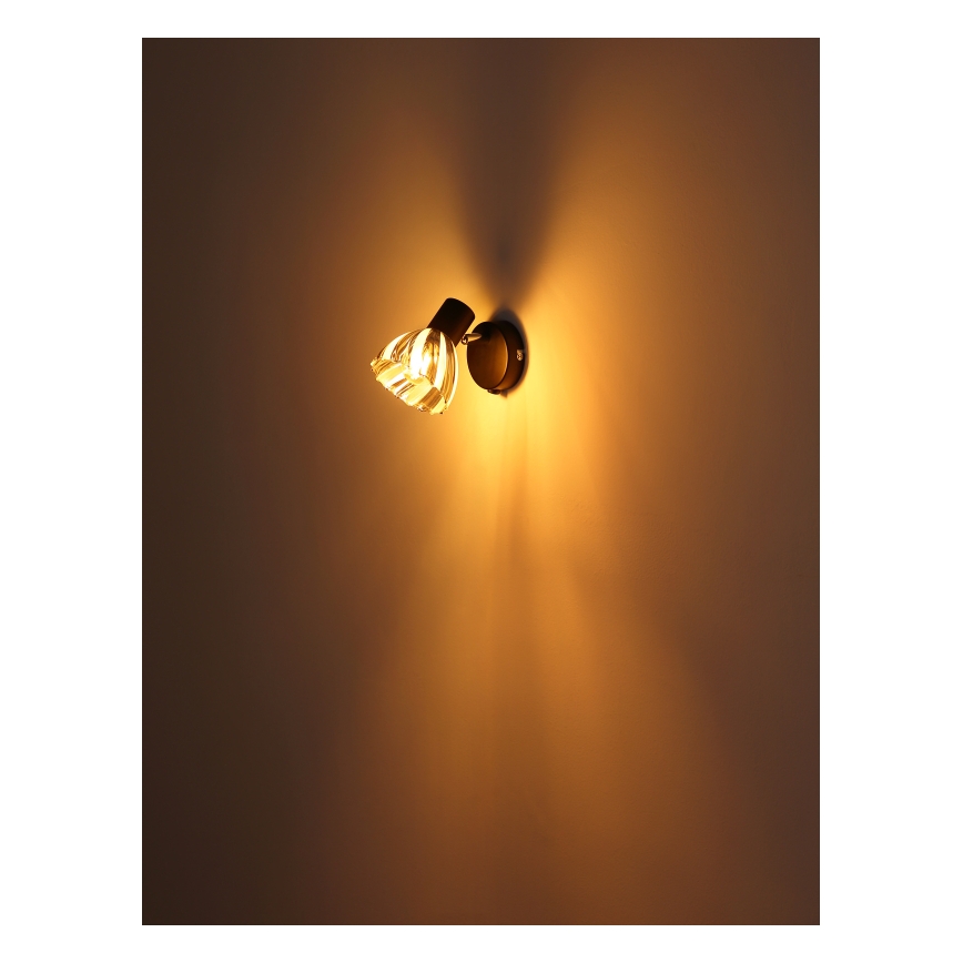Globo - Wandspot 1xE14/40W/230V zwart