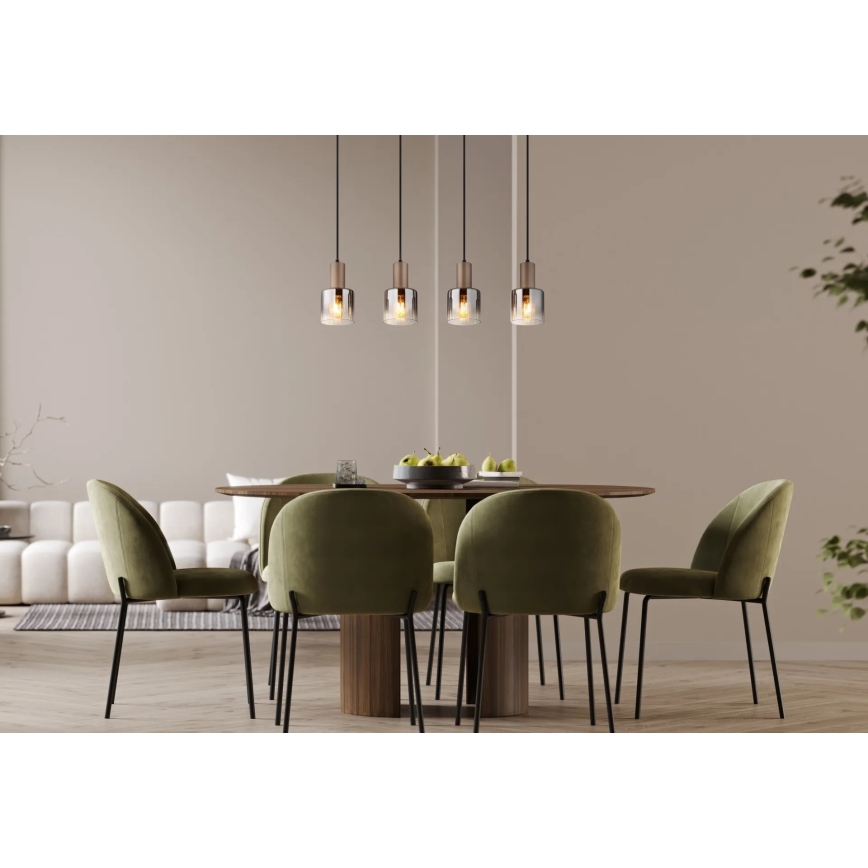 Globo - Hanglamp aan kabel 4xE27/40W/230V