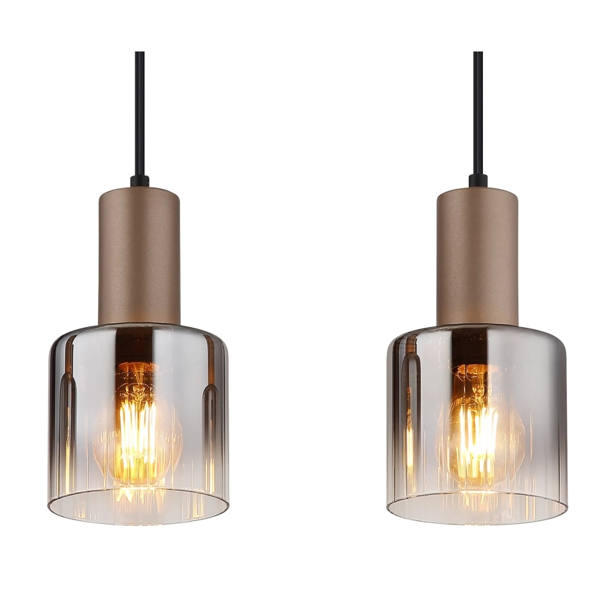 Globo - Lustre suspendu sur câble 4xE27/40W/230V