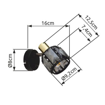 Globo - Wandspot 1xE14/40W/230V