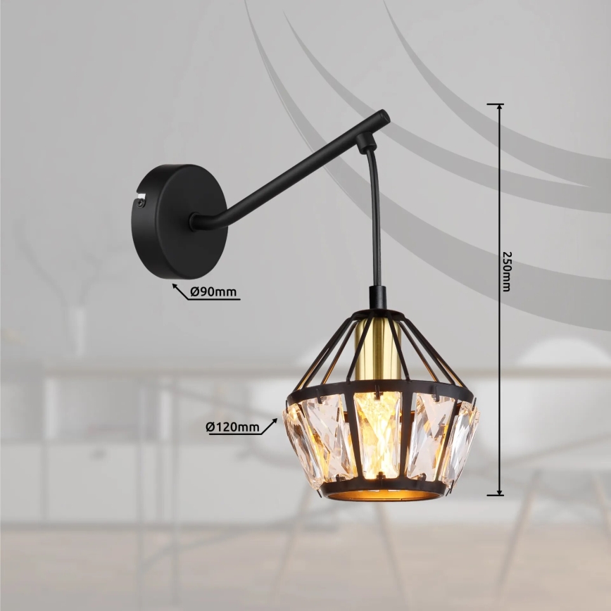 Globo 54359W - Wandlamp LOIS 1xE14/40W/230V
