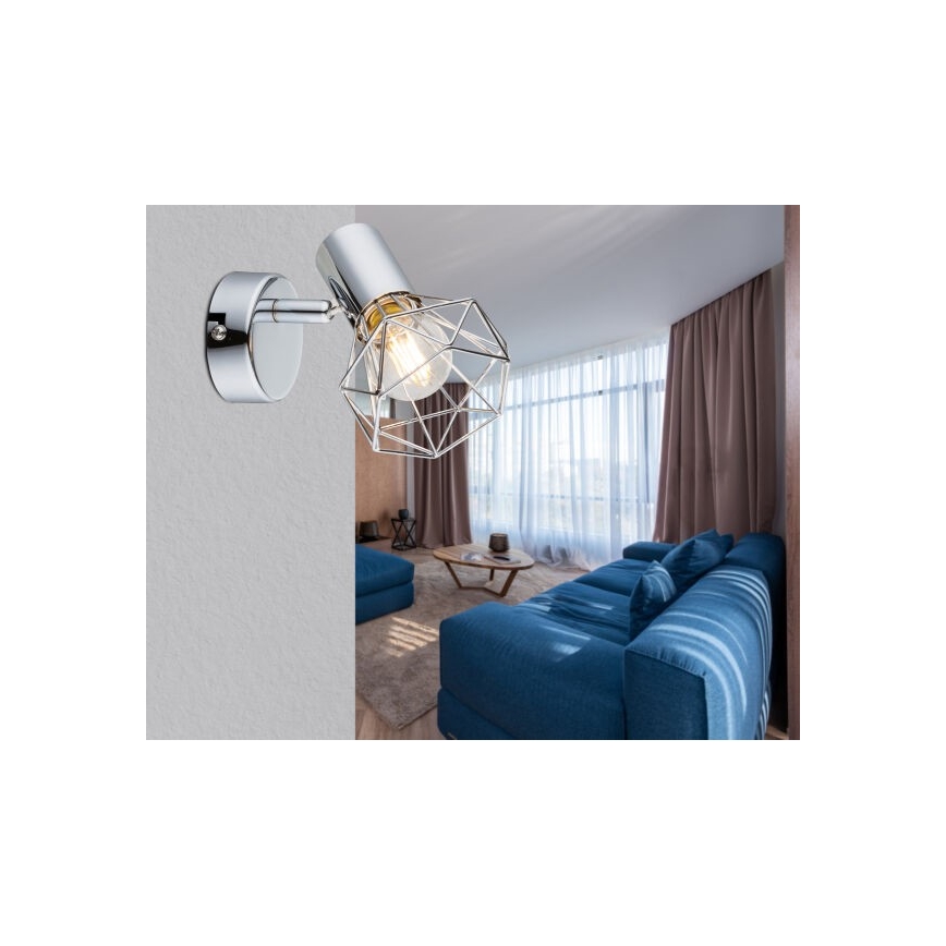Globo - Wandspot 1xE14/40W/230V glanzend chroom