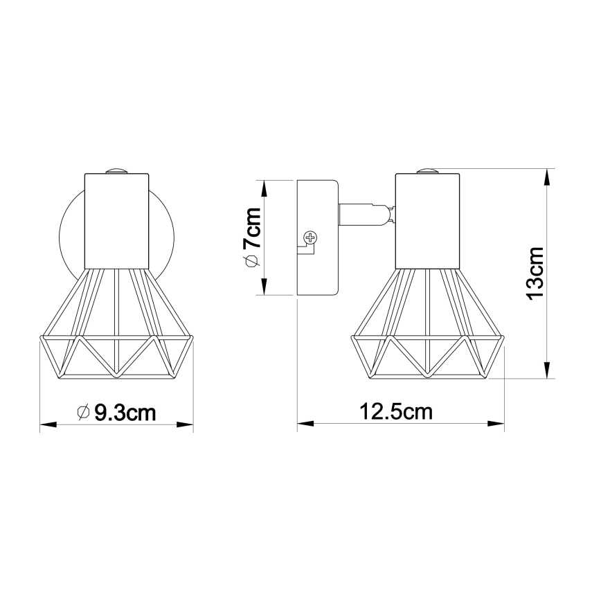 Globo - Wandspot 1xE14/40W/230V glanzend chroom