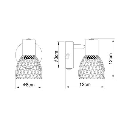 Globo 54817-1 - Spot mural ISABELLE 1xE14/40W/230V