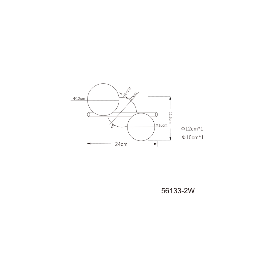 Globo - LED Bevestigde Hanglamp 2xG9/3W/230V