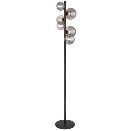 Globo - Staande LED Lamp 6xG9/3,5W/230V gerookt/zwart