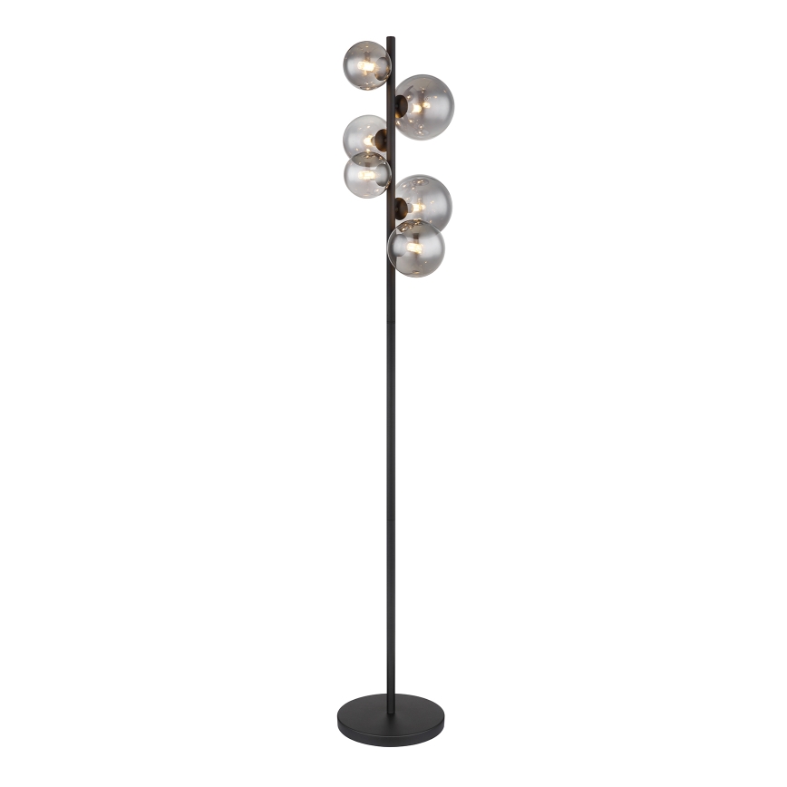 Globo - Staande LED Lamp 6xG9/3,5W/230V gerookt/zwart
