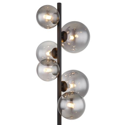 Globo - Staande LED Lamp 6xG9/3,5W/230V gerookt/zwart