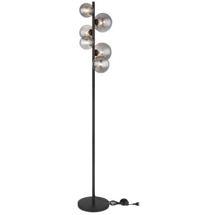 Globo - Staande LED Lamp 6xG9/3,5W/230V gerookt/zwart