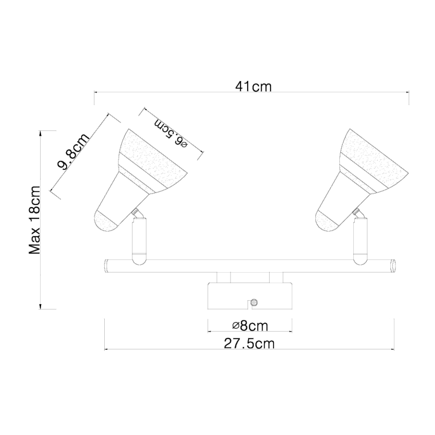 Globo - LED spot 2xLED/4W/230V glanzend chroom