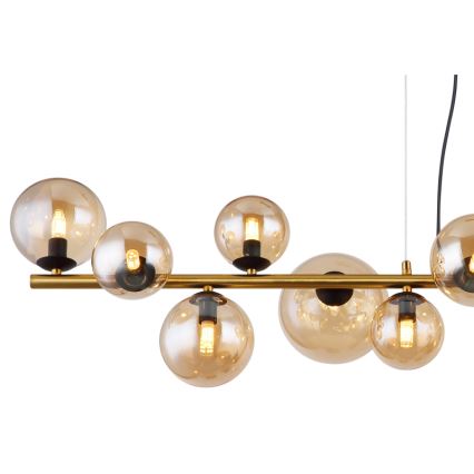 Globo - LED Hanglamp aan een koord 13xG9/3,5W/230V gerookt/bruin