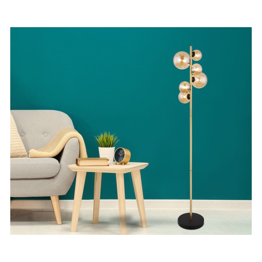 Globo - Lampadaire LED 6xG9/3W/230V laiton