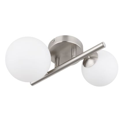 Globo - LED Bevestigde Hanglamp 2xG9/3W/230V mat chroom