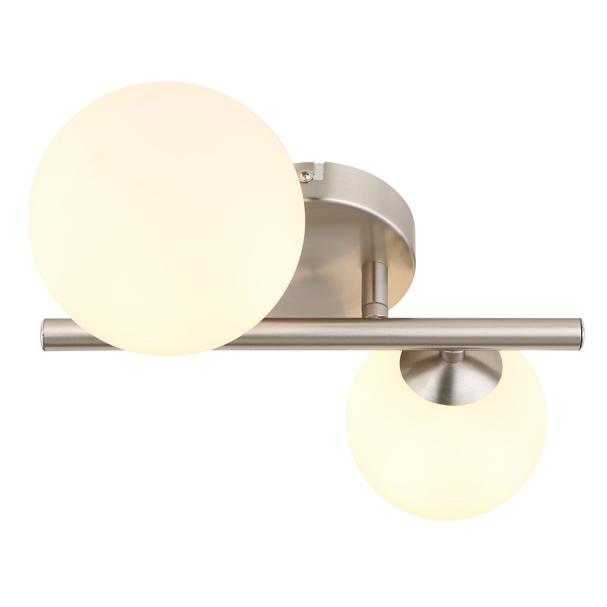 Globo - LED Bevestigde Hanglamp 2xG9/3W/230V mat chroom