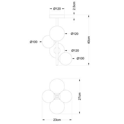 Globo - LED Hanglamp met vaste pendel 4xG9/3W/230V chroom