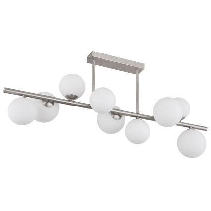 Globo - LED Hanglamp met vaste pendel 9xG9/3W/230V mat chroom