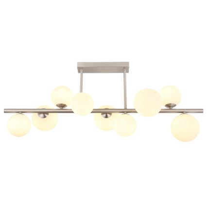 Globo - LED Hanglamp met vaste pendel 9xG9/3W/230V mat chroom
