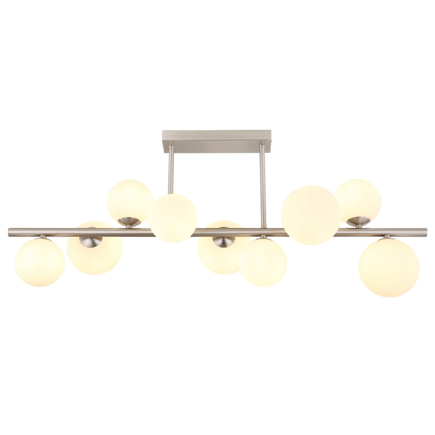 Globo - LED Hanglamp met vaste pendel 9xG9/3W/230V mat chroom