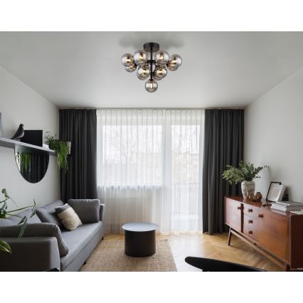 Globo - Plafonnier 13xG9/5W/230V d. 56 cm noir