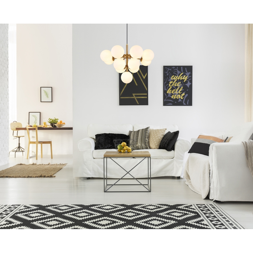 Globo - Hanglamp aan een koord 13xG9/5W/230V diameter 56 cm goud