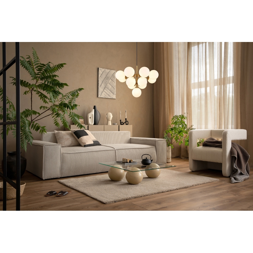 Globo - Hanglamp aan een koord 13xG9/5W/230V diameter 56 cm goud