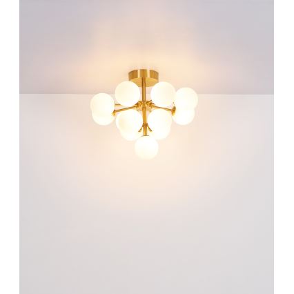 Globo - Bevestigde hanglamp 13xG9/5W/230V diameter 56 cm goud