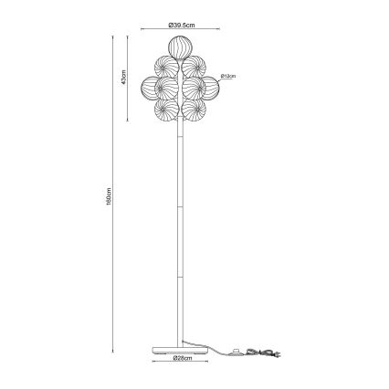 Globo - Vloerlamp 13xG9/4W/230V