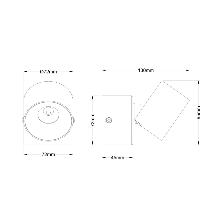 Globo - LED-wandspot LED/6W/230V