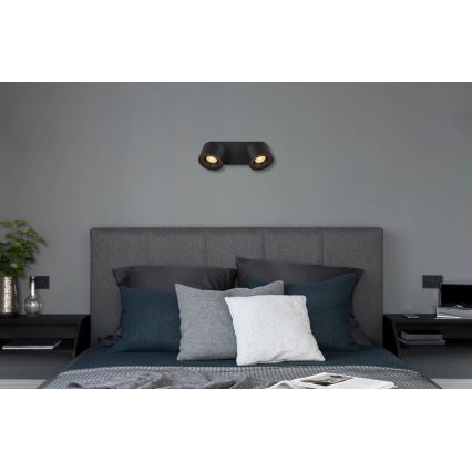 Globo - Spot 2xLED/6W/230V noir