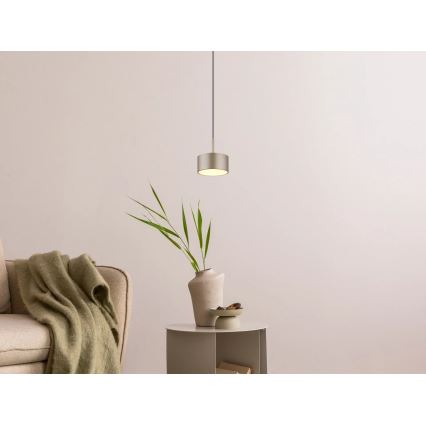 Globo - Suspension LED sur câble, 12 W, 230 V, 3000 K, Ø 15 cm, laiton