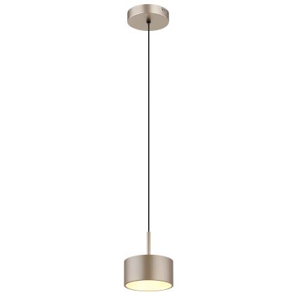 Globo - Suspension LED sur câble, 12 W, 230 V, 3000 K, Ø 15 cm, laiton