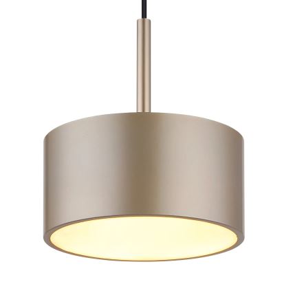 Globo - Suspension LED sur câble, 12 W, 230 V, 3000 K, Ø 15 cm, laiton