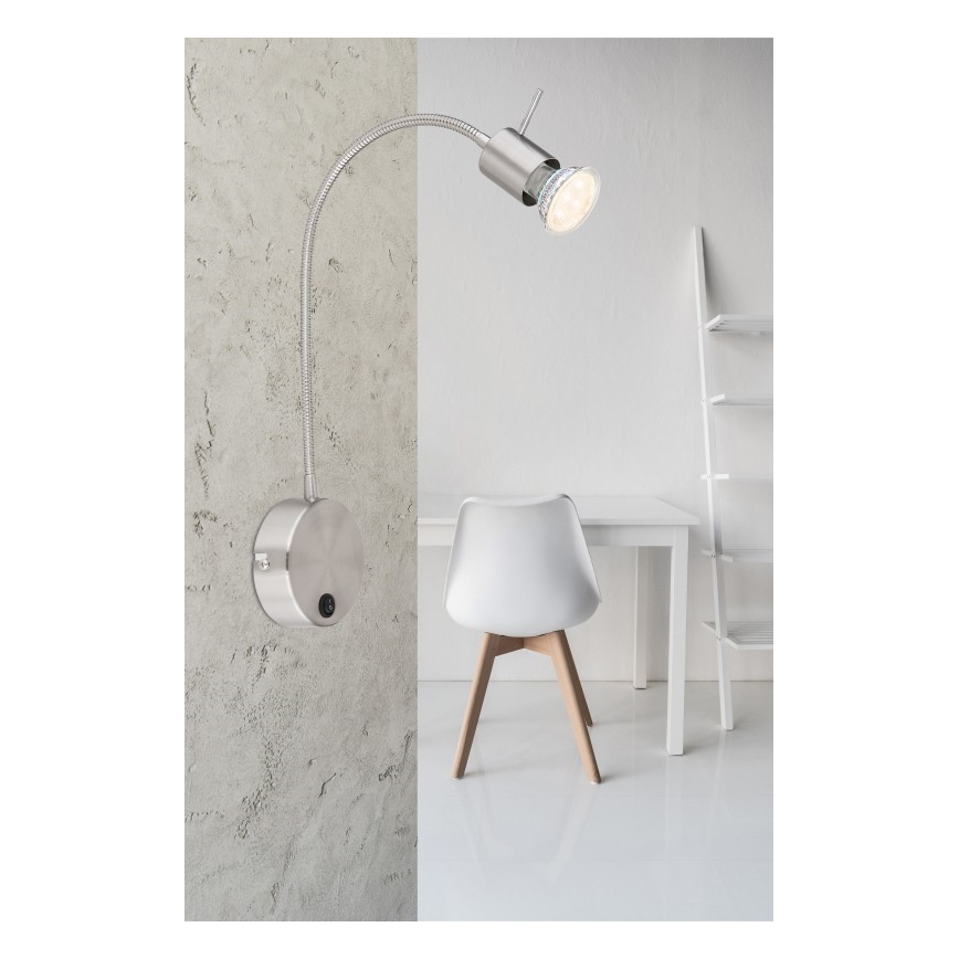 Globo - Petite lampe flexible 1xGU10/35W/230V