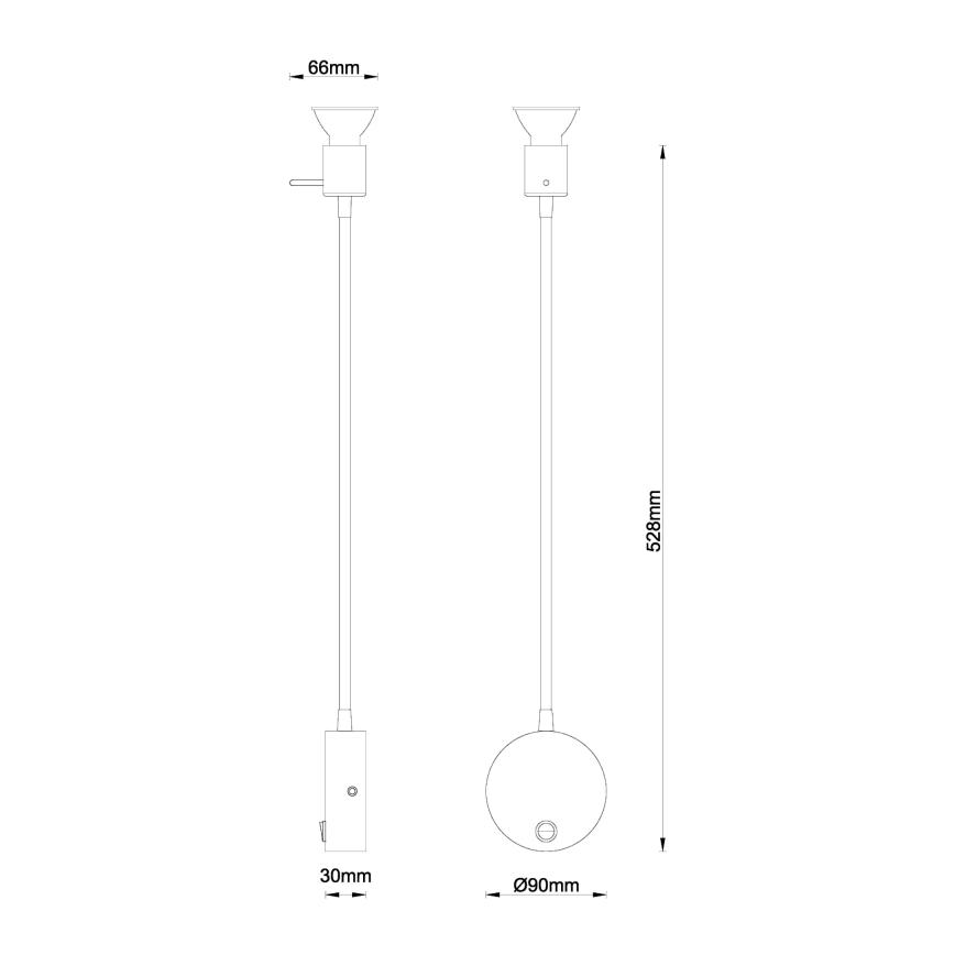 Globo - Wand Lamp 1xGU10/35W/230V