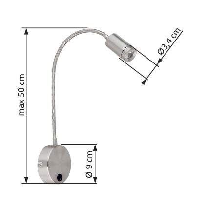 Globo - Lampe LED flexible 3W/230V