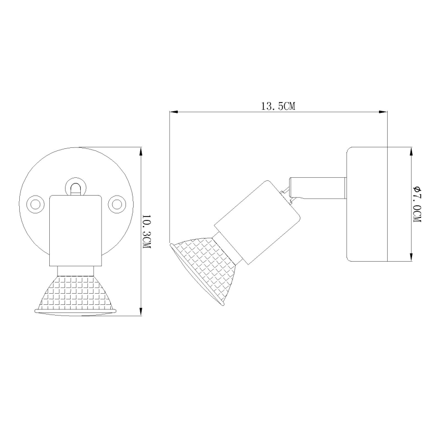 GLOBO 57381-1L - Spot mural LED OLANA 1xGU10/3W/230V