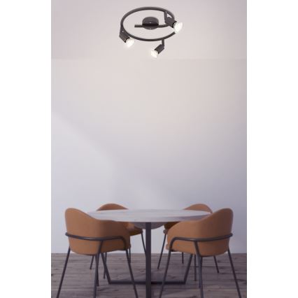 Globo - LED spot 3xGU10/3W/230V zwart