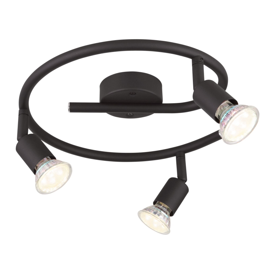 Globo - LED spot 3xGU10/3W/230V zwart