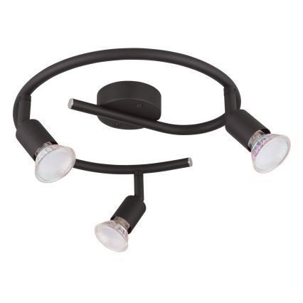 Globo - LED spot 3xGU10/3W/230V zwart