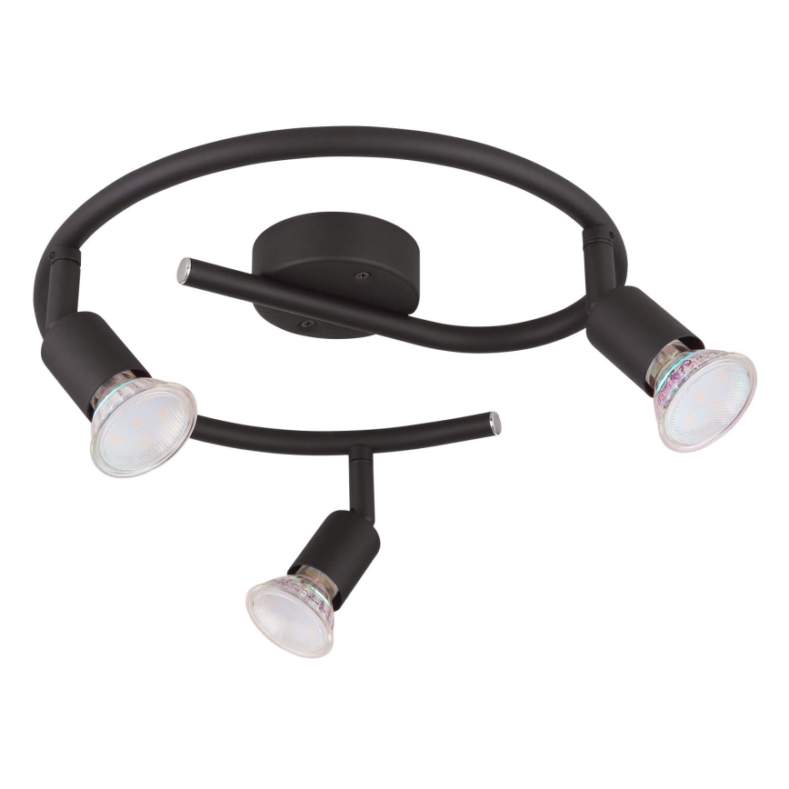 Globo - LED spot 3xGU10/3W/230V zwart