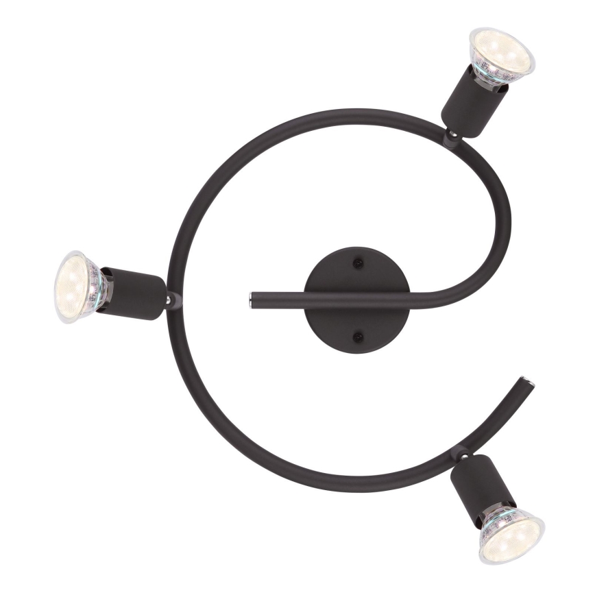 Globo - LED spot 3xGU10/3W/230V zwart