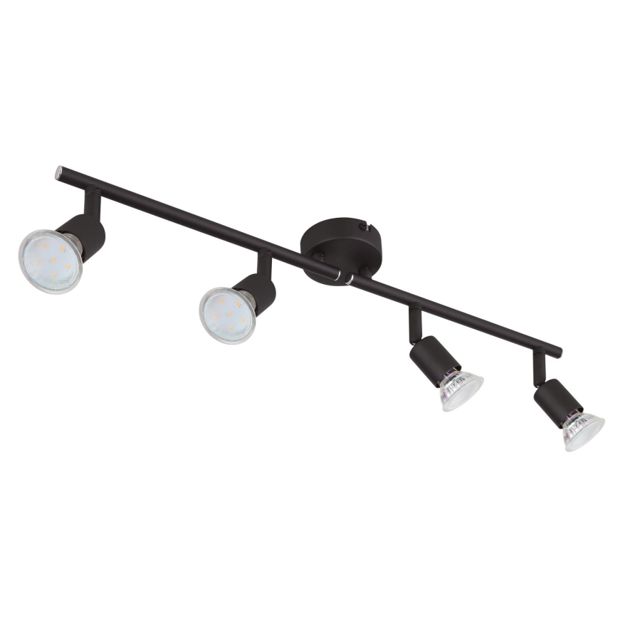 Globo - Spot LED 4xGU10/3W/230V noir