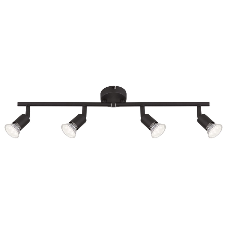 Globo - Spot LED 4xGU10/3W/230V noir