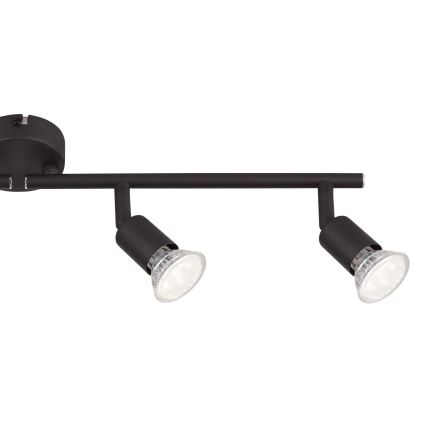 Globo - Spot LED 4xGU10/3W/230V noir