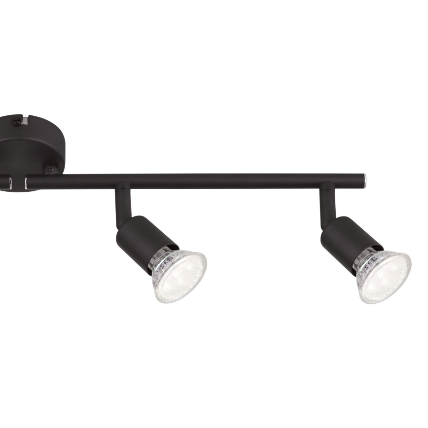 Globo - Spot LED 4xGU10/3W/230V noir