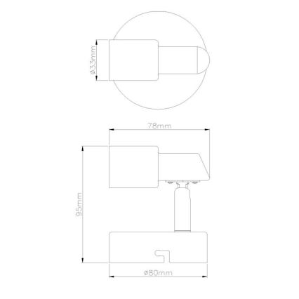 Globo - LED Wandspot 1xGU10/3W/230V