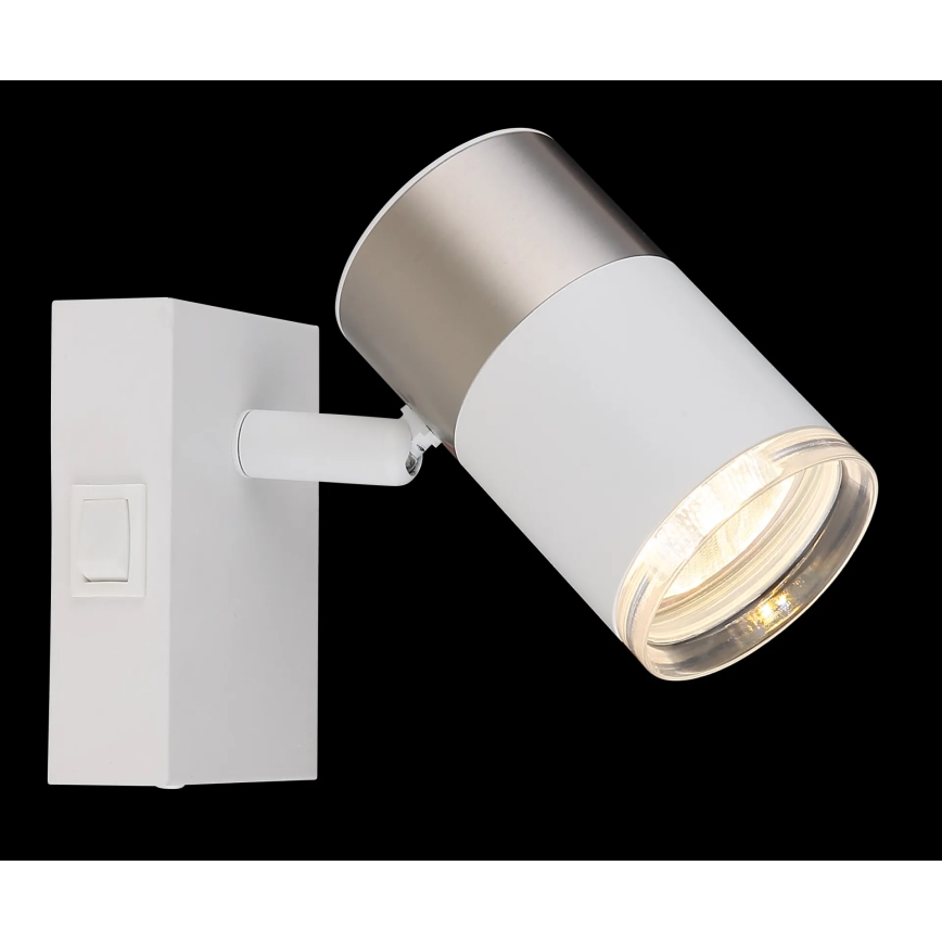 Globo - Spot mural 1xGU10/25W/230V blanc/chrome mat