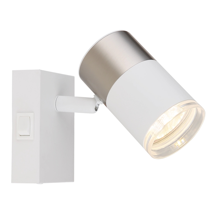 Globo - Spot mural 1xGU10/25W/230V blanc/chrome mat