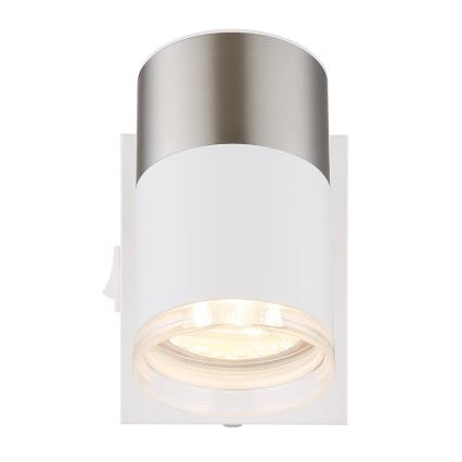 Globo - Spot mural 1xGU10/25W/230V blanc/chrome mat