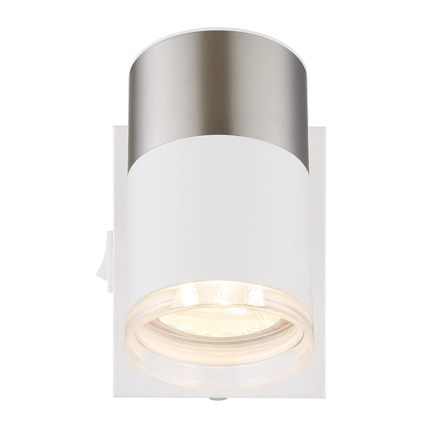Globo - Spot mural 1xGU10/25W/230V blanc/chrome mat